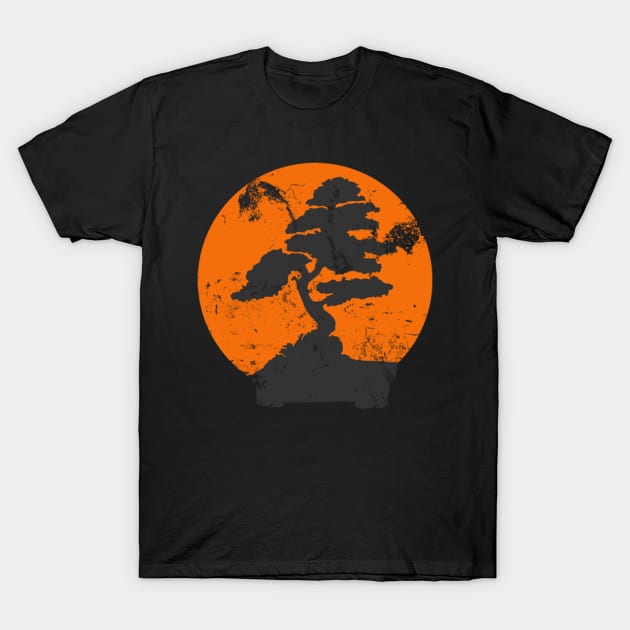 Miyagi Banzai Tree Karate Kid Patch T-Shirt by gani90